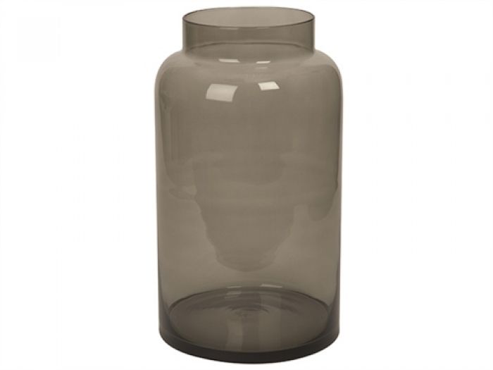 Vase Pure grey transparent glass XL - 1