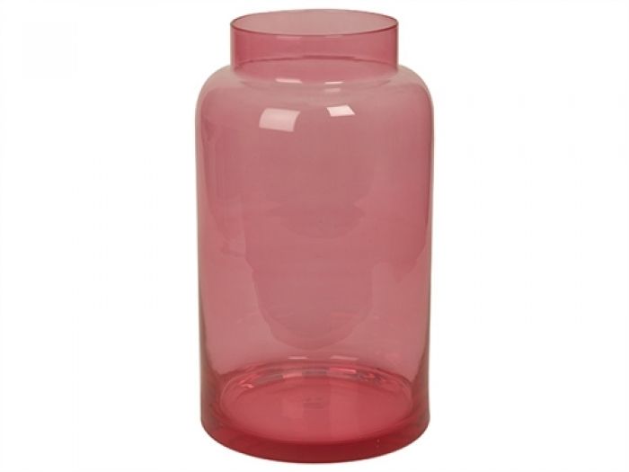 Vase Pure pink transparent glass XL - 1