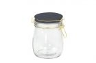 Storage jar Candy glass medium, night blue lid - 1