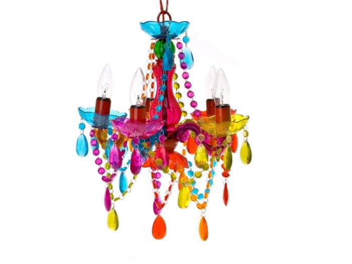 Lamp chandelier Gypsy small multi colour, 5 arms - 1