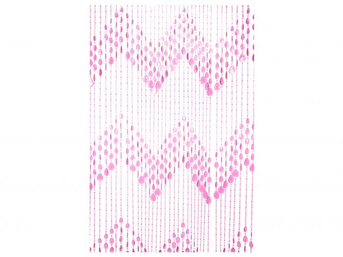 Curtain Beads plastic pink - 1